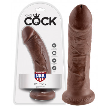 Фалоімітатор без мошонки - King Cock 8 inch Tan Dildo