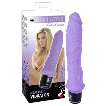 Реалистичный вибратор - Vibra Lotus Lila Vibrator