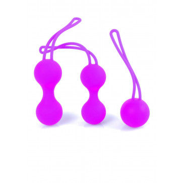 Набір вагінальних кульок - Silicone Kegal Balls Set Purple