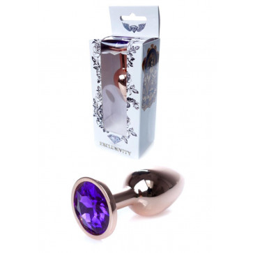 Анальна пробка - Jewellery Red Gold Plug Purple