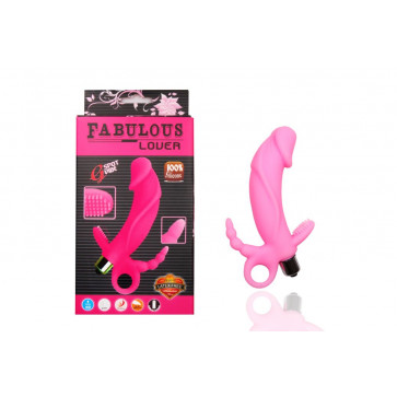 3-point silicon stimulator - pink