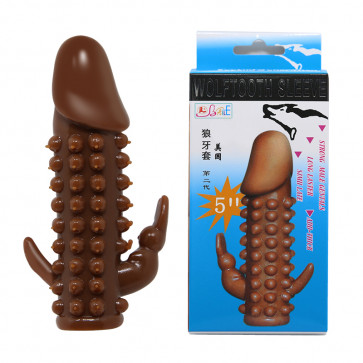 Stimulate Sleeve TPR Material Available Color: Brown