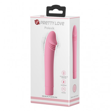Реалистичный вибратор - Pretty Love Polevick Vibrator Light Pink