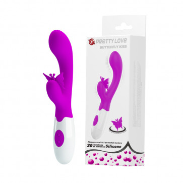 Вібратор - Pretty Love Butterfly Kiss Vibrator Pink