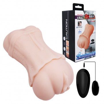 Мастурбатор вагина - Crazy Bull Vagina Masturbator Flesh Vibrating II