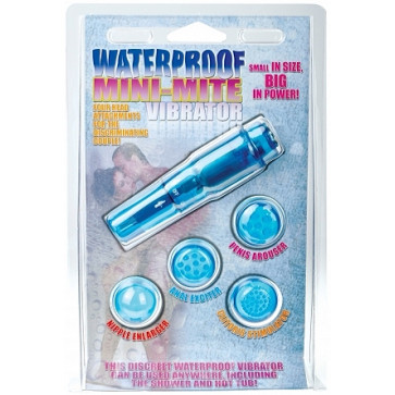 Клиторальный стимулятор - Waterproof Mini Mite, синий