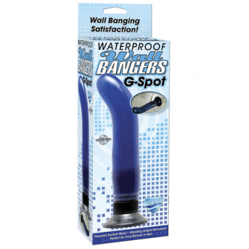 Стимулятор G-точки - Waterproof G-Spot Wallbanger, синий