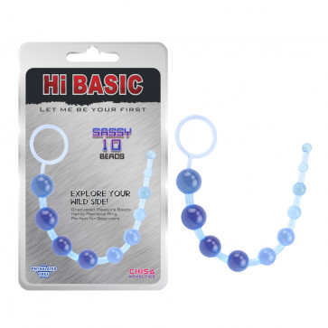 Анальная цепочка - SASSY Anal Beads Blue
