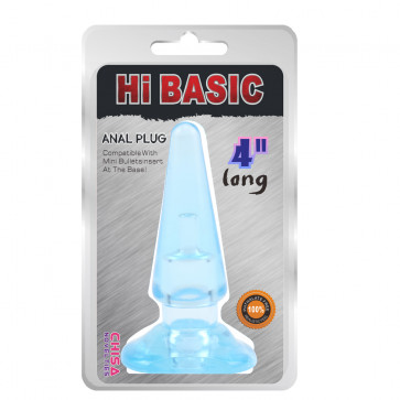 Анальна пробка - Hi-Basic Sassy Anal Plug 4" Blue