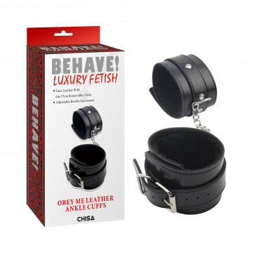 Наручники - Behave ! Obey Me Leather Ankle Cuffs