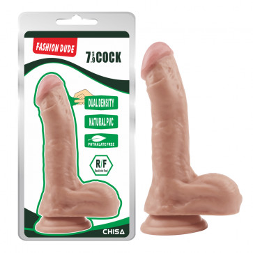 Фаллоимитатор с мошонкой - Fashion Dude 7.0" Cock Flesh