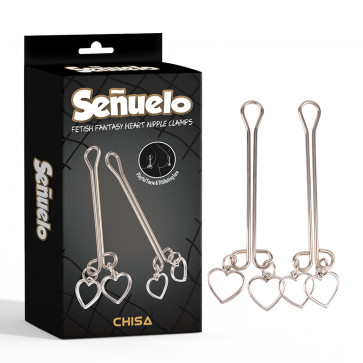 Затискачі для сосків - Senuelo Fetish Fantasy Heart Nipple Clamps