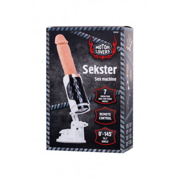 Секс-машина - Sex machine Sekster, MotorLovers, ABS, black, 29 cm