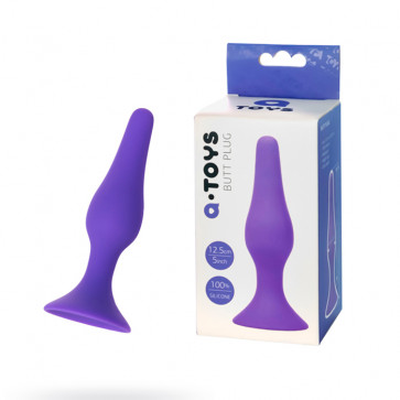 Анальная пробка - A-Toys, фиолетовый, 12,5 см