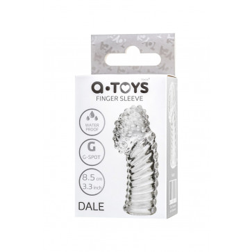 Насадка на палець - Finger sleeve A-toys Dale, TPE, transparent, 8.5 cm