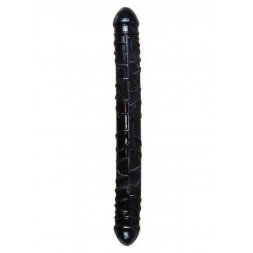 Двосторонній фалоімітатор - Flexible Double Dong Black