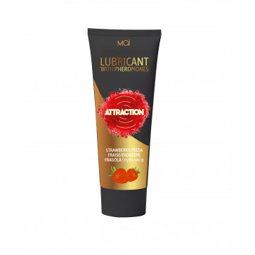 Лубрикант з феромонами - Lubricant With Pheromones Mai Attraction Strawberry, 100 мл