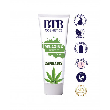 Лубрикант - BTB Relaxing Lubricant Cannabis, 100 мл