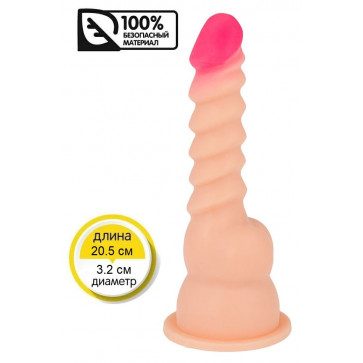 Силиконовый фаллоимитатор на присоске Brazzers DWS034 ( 20.5 см х 3.2 см )