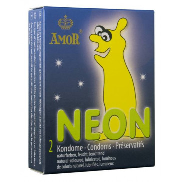 Презервативы - Amor Neon, 2 шт.