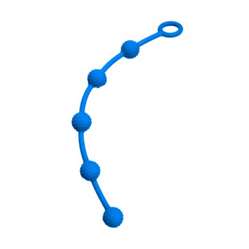 Анальные бусы Silicone Anal Beads Blue, SKN-ANL034 Blue