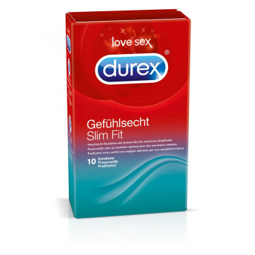 Презервативы - Durex Gefühlsecht Slim Fit, 10 шт.