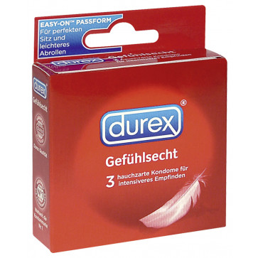 Презервативы - Durex Gefühlsecht, 3 шт.