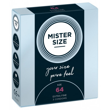 Презервативи - Mister Size 64mm pack of 3