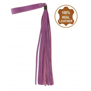 Флоггер из натуральной кожи Flirty Soft Leather - Violet, BM-00024