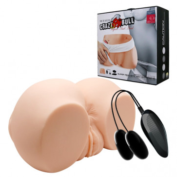 Мастурбатор вагина и анус с двойной вибрацией CRAZY BULL Vagina and Anal, BM-009039Z-1