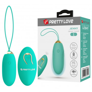 Виброяйцо серии Pretty Love - Jenny Dream chaser 1 Green, BI-014362W-9A4