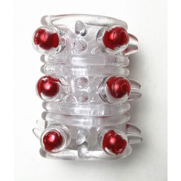 Насадка стимулирующая AR028-03 Red, ( 1 шт )