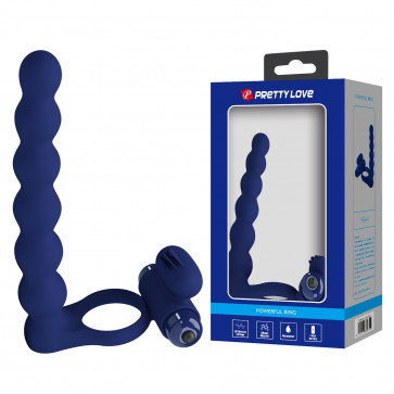 Насадка для анального секса с вибрацией PRETTY LOVE - Powerful ring, 10 vibration functions, BI-210218-3