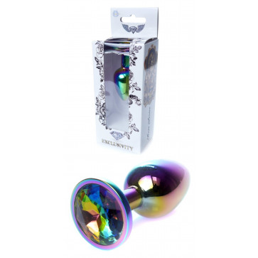 Анальная пробка Boss Series - Jewellery Multicolour PLUG Clear S, BS6400116