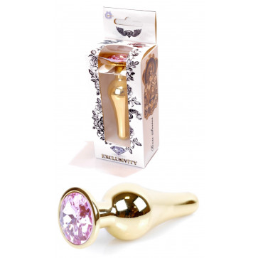 Анальная пробка Boss Series - Jewellery Gold BUTT PLUG Rose, BS6400063