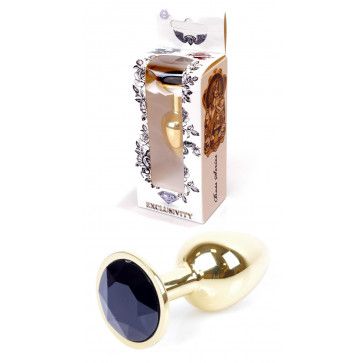Анальная пробка Boss Series - Jewellery Gold PLUG Black S, BS6400020