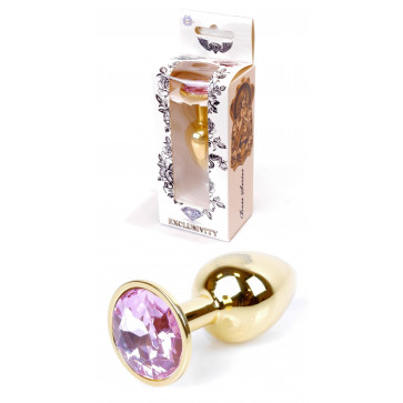 Анальная пробка Boss Series - Jewellery Gold PLUG Rose S, BS6400018