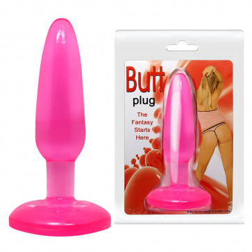 Анальная пробка на присоске "Butt plug" BI-017001 Pink
