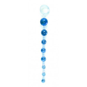 Анальные бусы Jelly Anal Beads Blue, SKN-ANL033 Blue