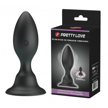 Анальный стимулятор с вибрацией PrettyLove - Push Over to Trigger vibration, BI-040076