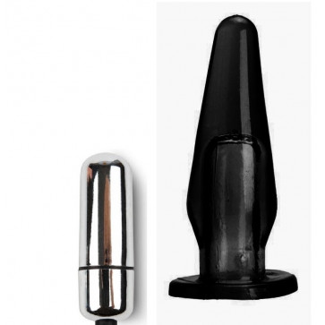 Анальный вибро плаг SKN-ANL016 Vibro ( длина 8 см, диаметр 3,5 см )