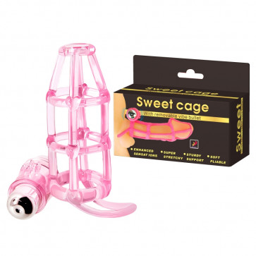 Ажурная насадка с вибрацией BAILE- SWEET CAGE, 10 vibration functions, BI-014076