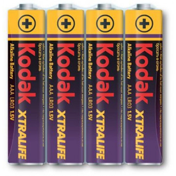 Батарейка щелочная Kodak XTRALIFE Alkaline LR03 AAA ( 4 шт )