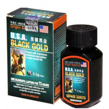 "Black Gold" (Черное золото) - таблетки для повышения потенции (16 шт)