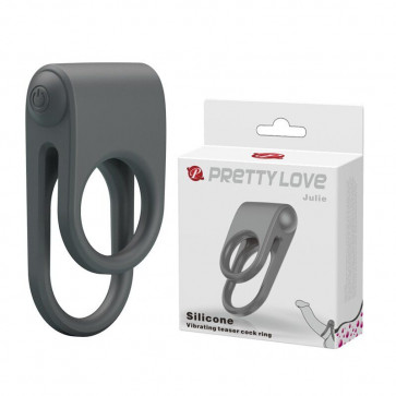 Эрекционное вибро кольцо PrettyLove Julie, BI-210156