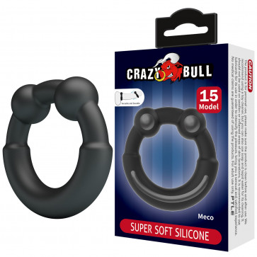 Эрекционное кольцо Crazy Bull №15 - Meco super soft silicone, BI-210362