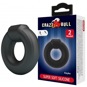 Эрекционное кольцо Crazy Bull №2 - Kayke super soft silicone, BI-210360