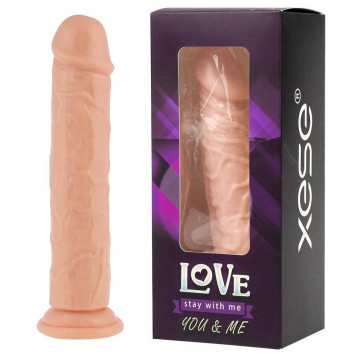 Фаллоимитатор на присоске Love stay with me - SEXTOY PENIS, RD-50L Flesh