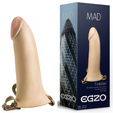 Фаллопротез поясной EGZO MAD FH05 ( 17 см х 4,5 см )
