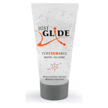 Гибридный гель-лубрикант Just Glide Performance, 20 ml 